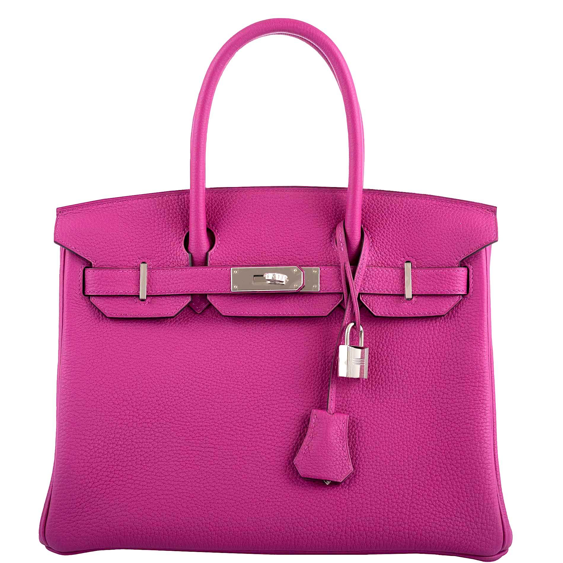 HermesBirkin 30 Rose Pourpre Togo Palladium Hardware - 2020, Y