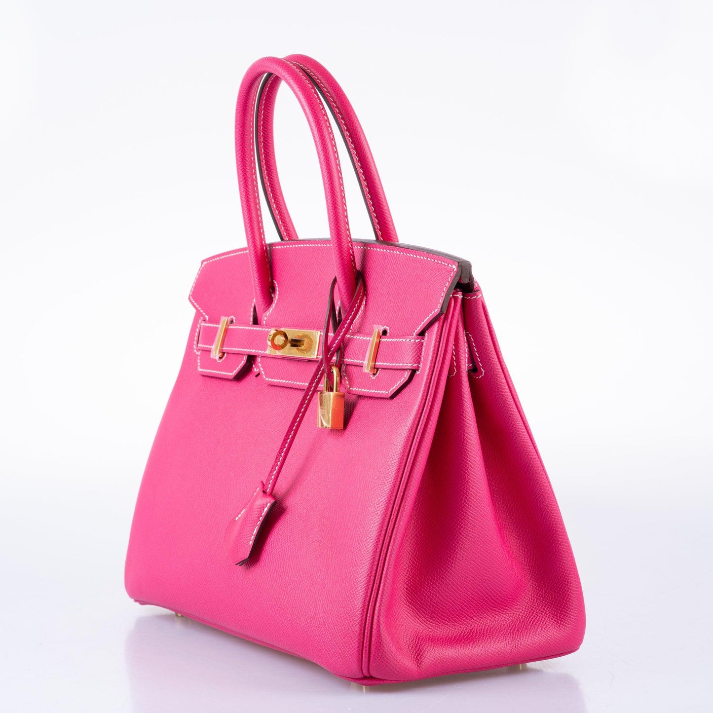 HermesBirkin 30 Rose Tyrien Epsom Gold Hardware
