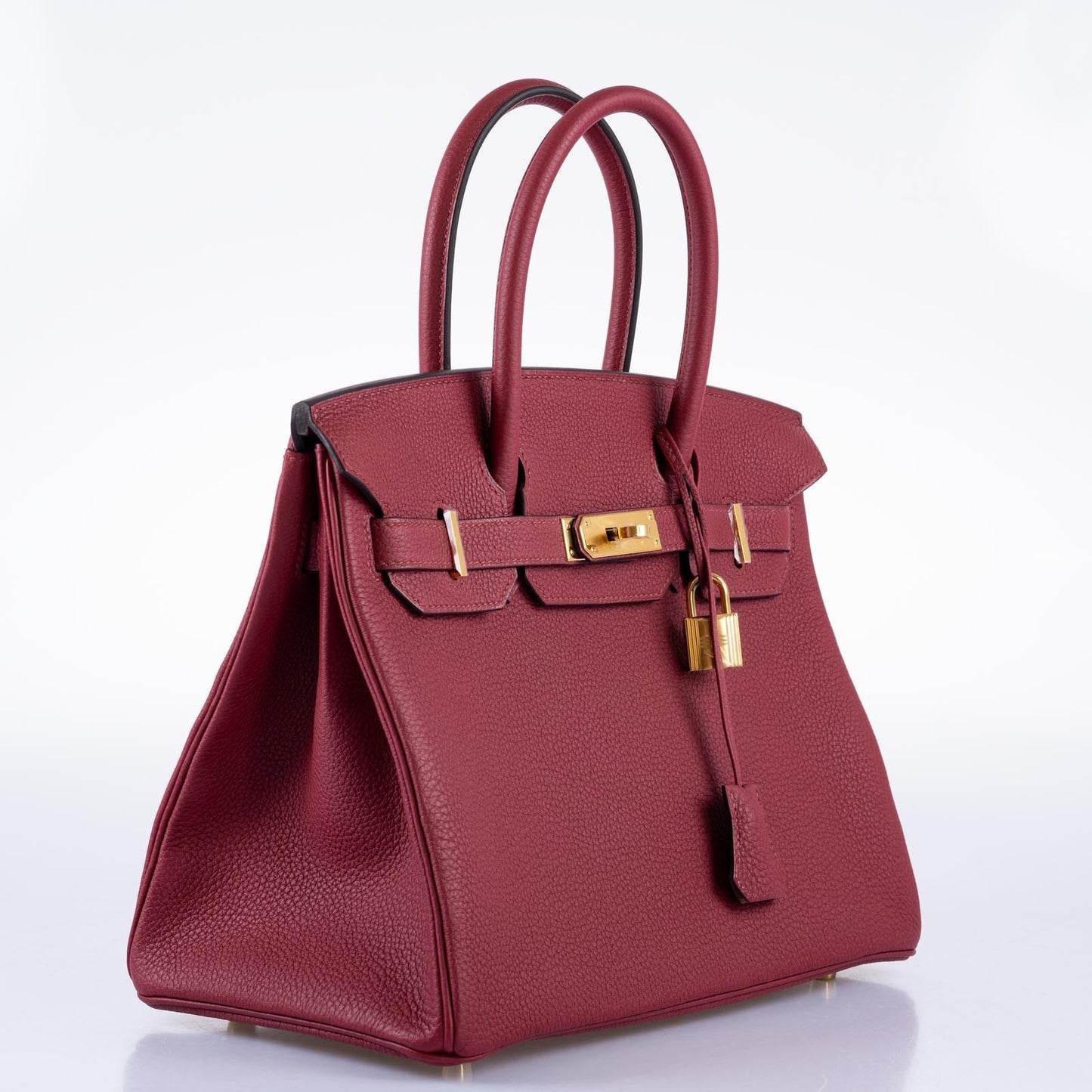 HermesBirkin 30 Rouge Grenat Togo Gold Hardware