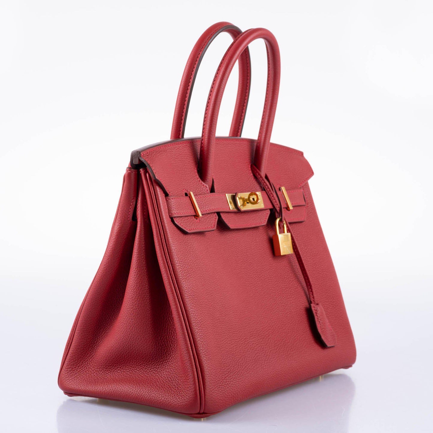 HermesBirkin 30 Rouge Vif Togo Gold Hardware - 2017, A