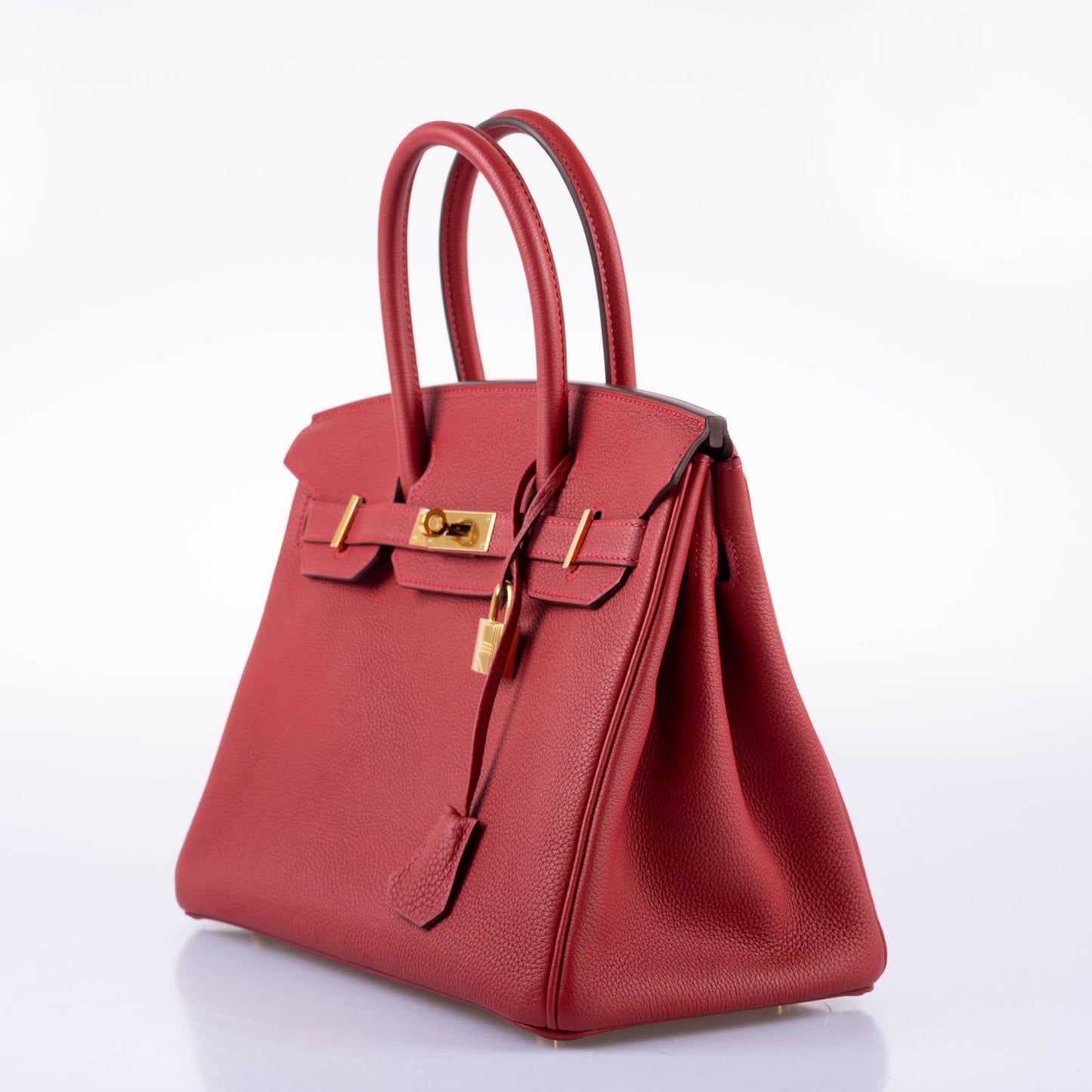 HermesBirkin 30 Rouge Vif Togo Gold Hardware - 2017, A