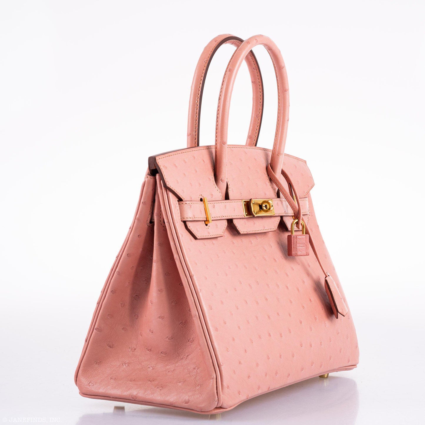 HermesBirkin 30 Terre Cuite Ostrich Gold Hardware - 2020, Y