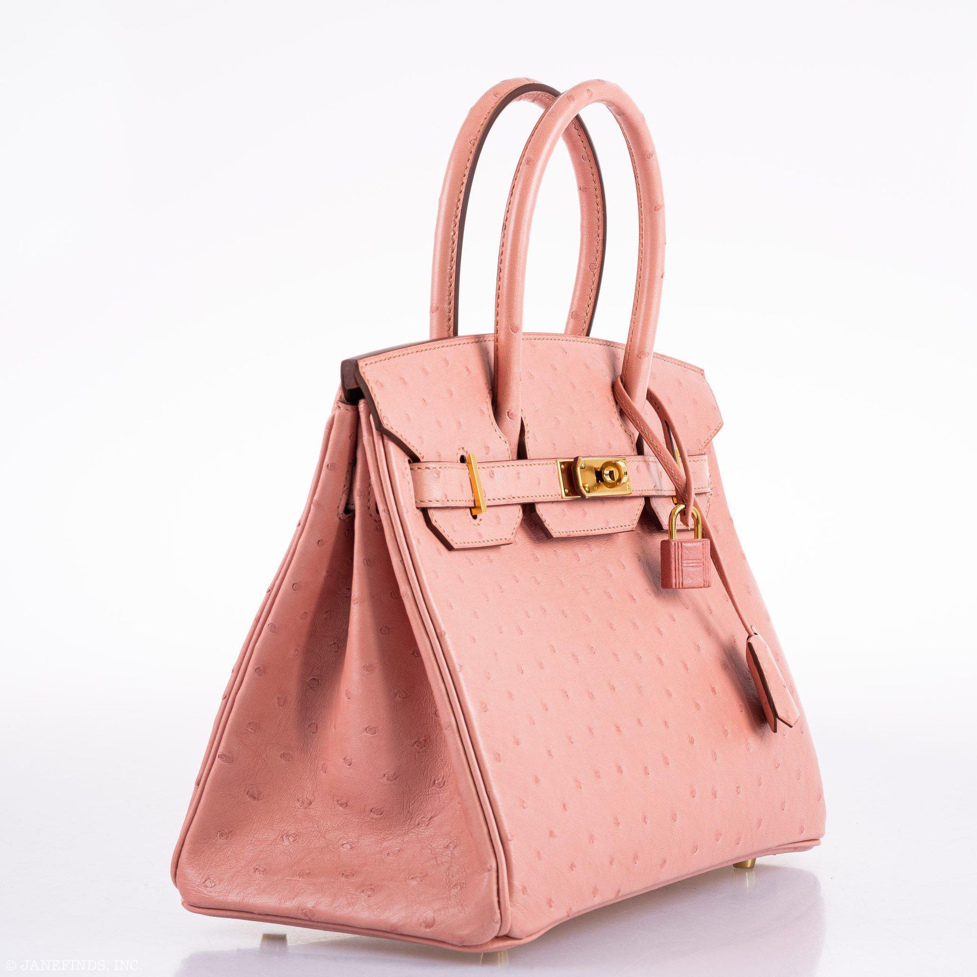 HermesBirkin 30 Terre Cuite Ostrich Gold Hardware - 2020, Y