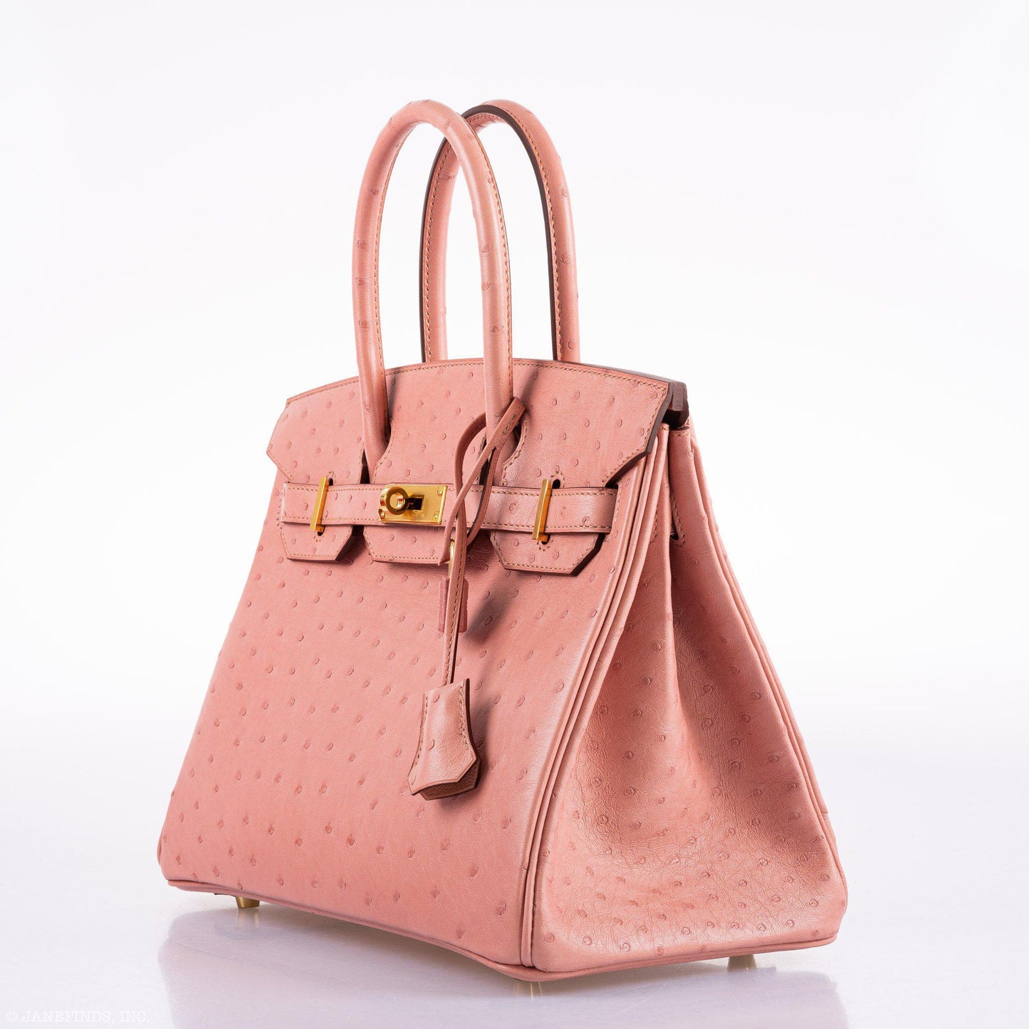 HermesBirkin 30 Terre Cuite Ostrich Gold Hardware - 2020, Y