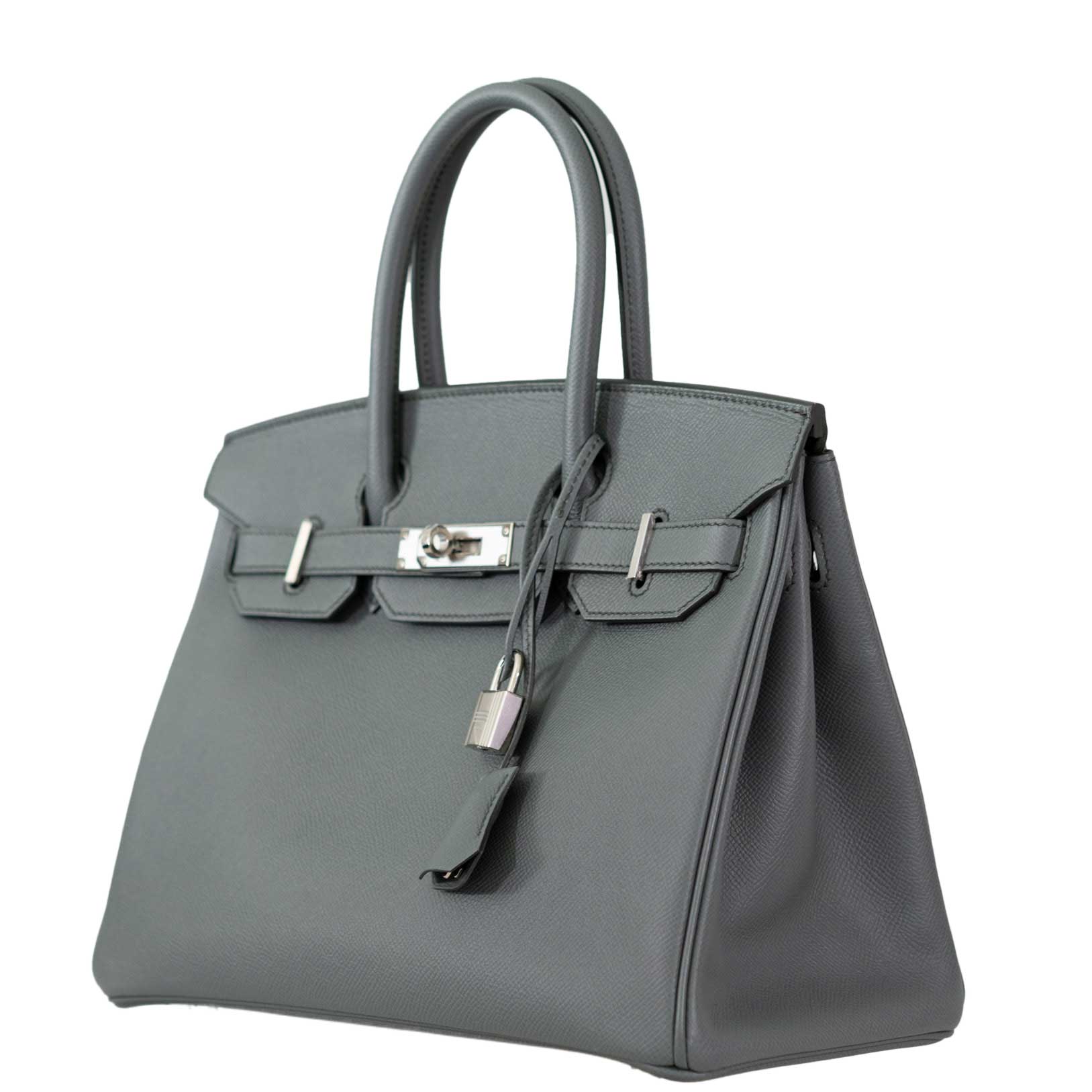HermesBirkin 30 Vert Amande Epsom with Palladium Hardware - 2021, Z