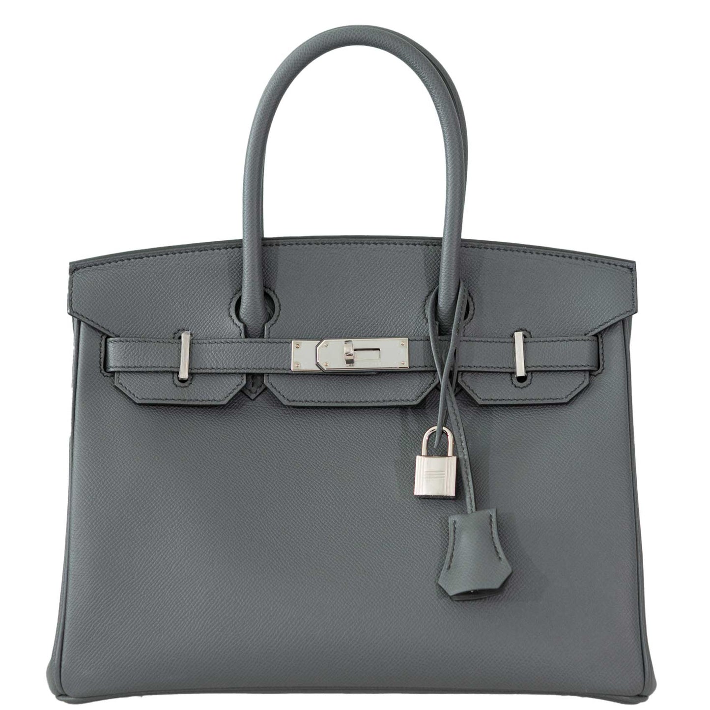 HermesBirkin 30 Vert Amande Epsom with Palladium Hardware - 2021, Z