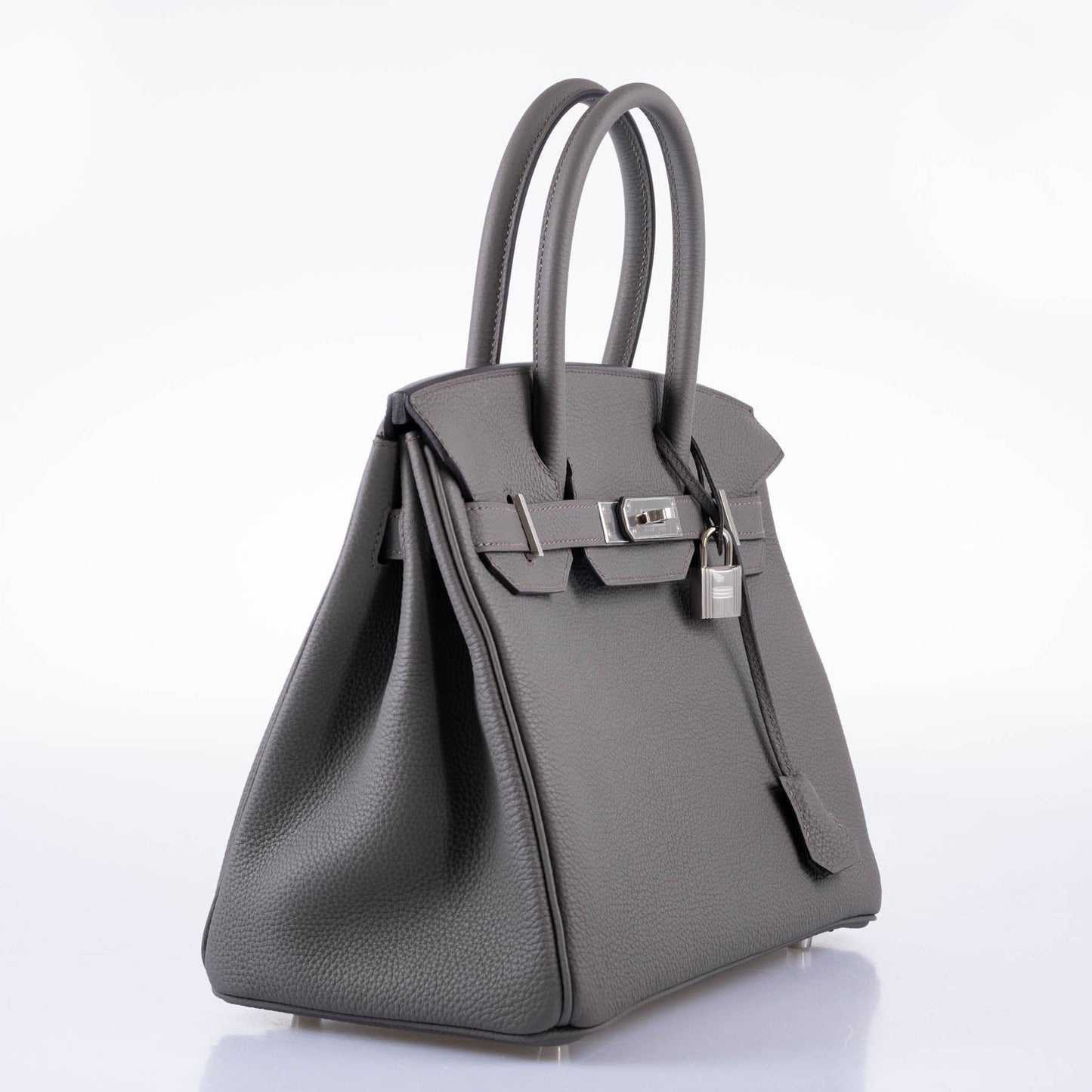 HermesBirkin 30 Vert Gris Togo with Palladium Hardware - 2020, Y