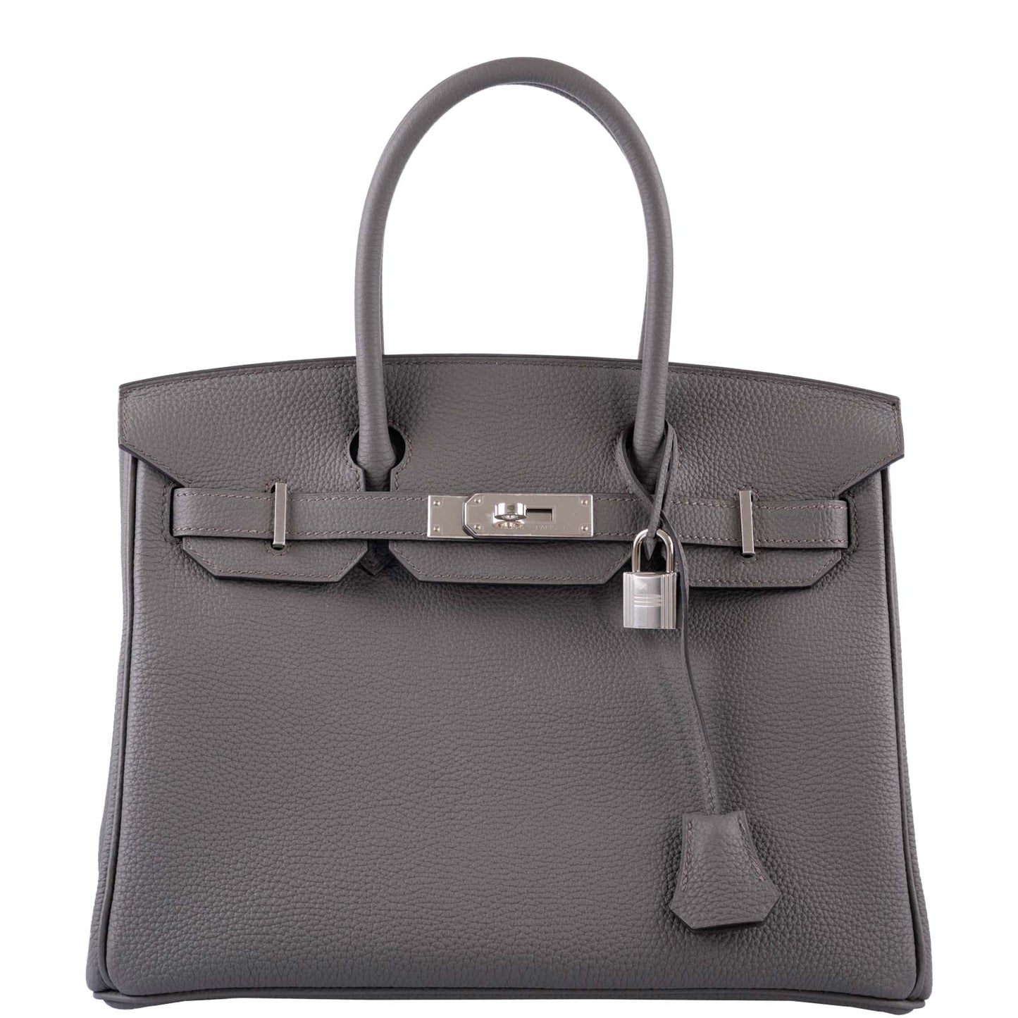 HermesBirkin 30 Vert Gris Togo with Palladium Hardware - 2020, Y