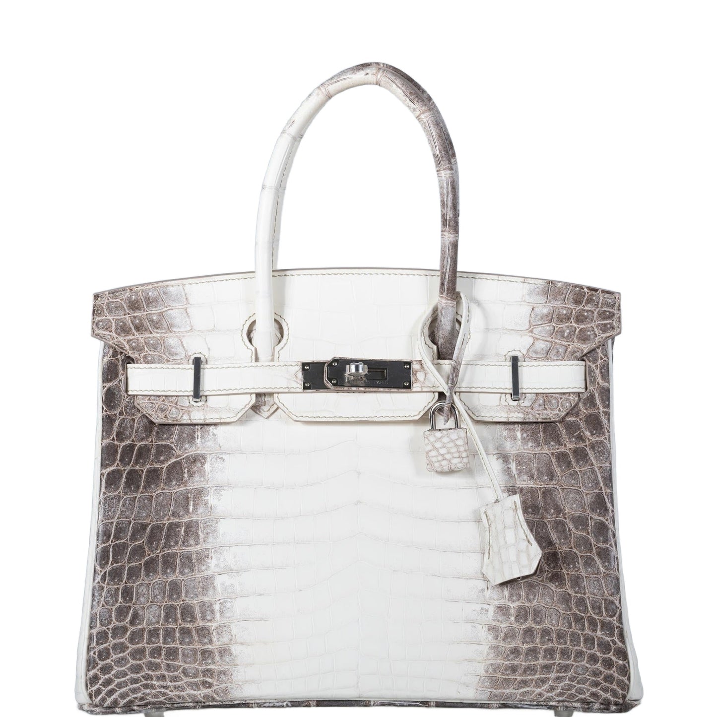 HermesBirkin 30 White Hima Nilo Crocodile Palladium Hardware