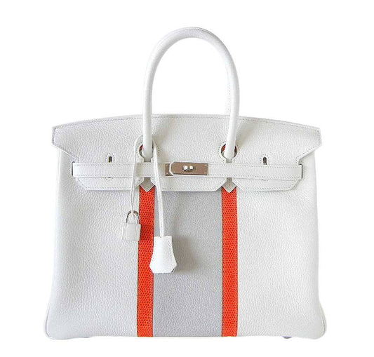 HermesBirkin 35 White Club Bag PHW