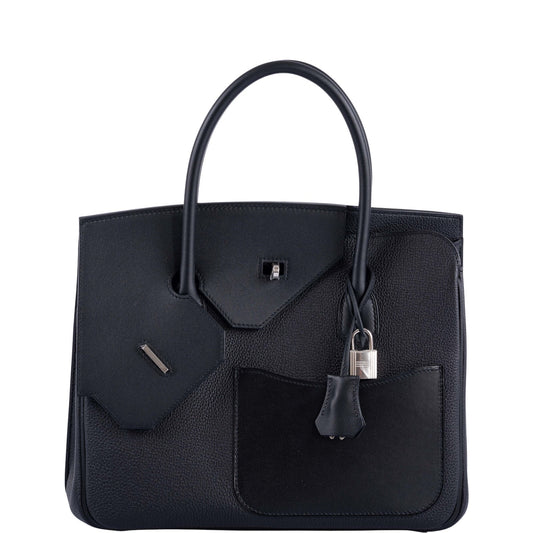HermesBirkin en Desordre Black Togo and Swift Palladium Hardware