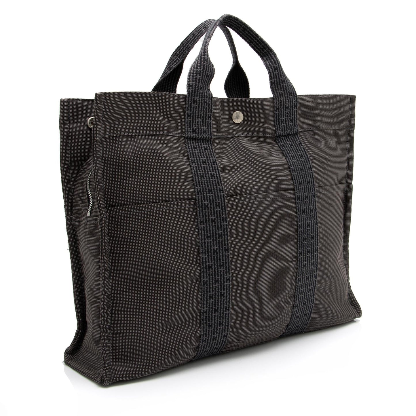 Luxury Hermes Canvas Herline MM Tote (SHF-23550)