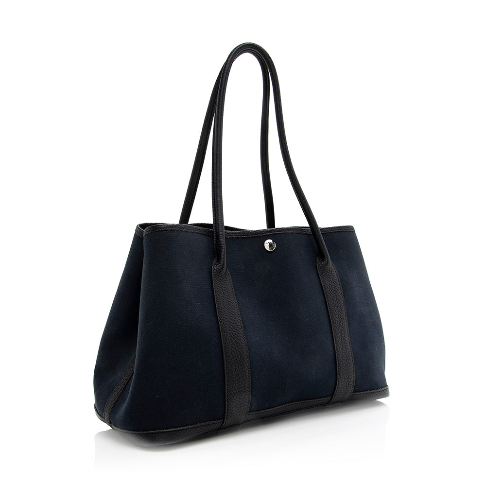 Luxury Hermes Canvas Leather Garden Party 36 Tote - FINAL SALE (SHF-18770)