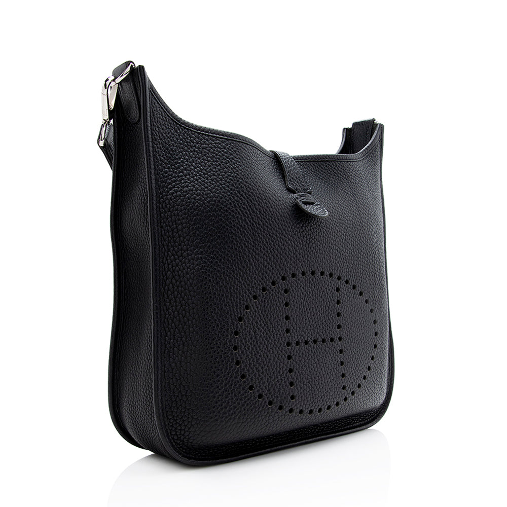 Luxury Hermes Clemence Evelyne I PM Shoulder Bag (SHF-21644)