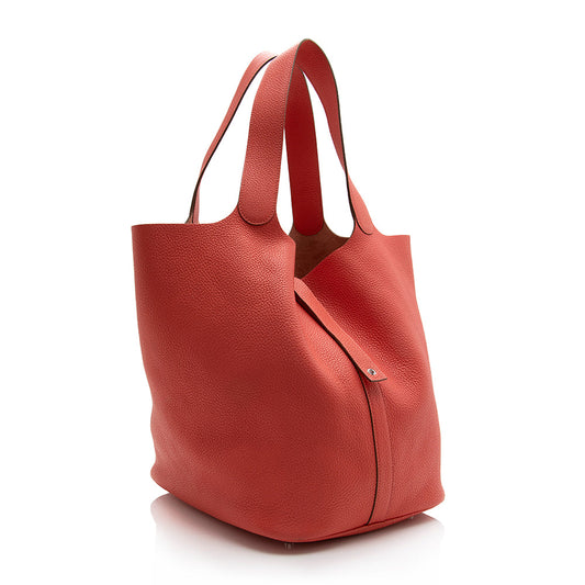Luxury Hermes Clemence Picotin TGM Shoulder Bag (SHF-21597)