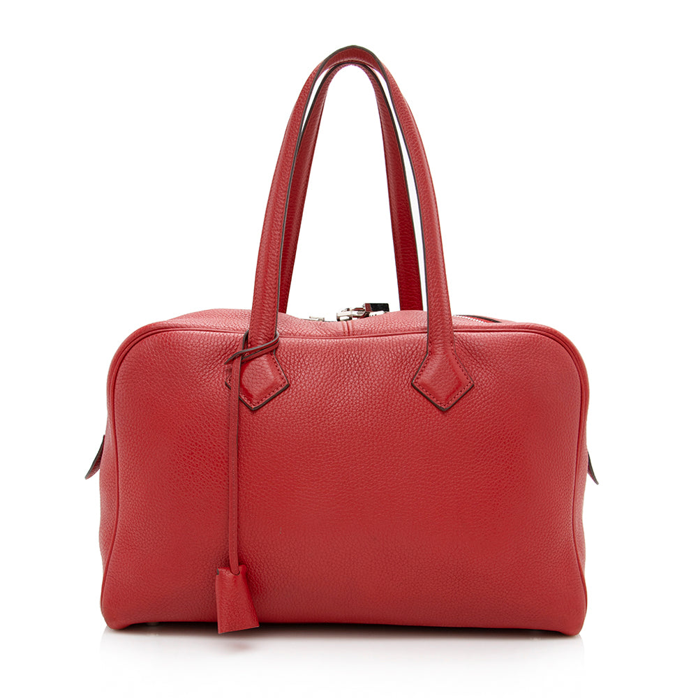 Luxury Hermes Clemence Victoria II f35 cm Satchel - FINAL SALE (SHF-15062)
