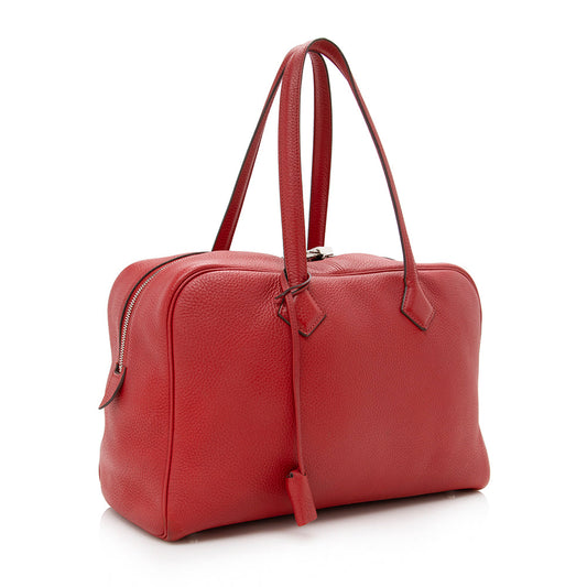 Luxury Hermes Clemence Victoria II f35 cm Satchel - FINAL SALE (SHF-15062)