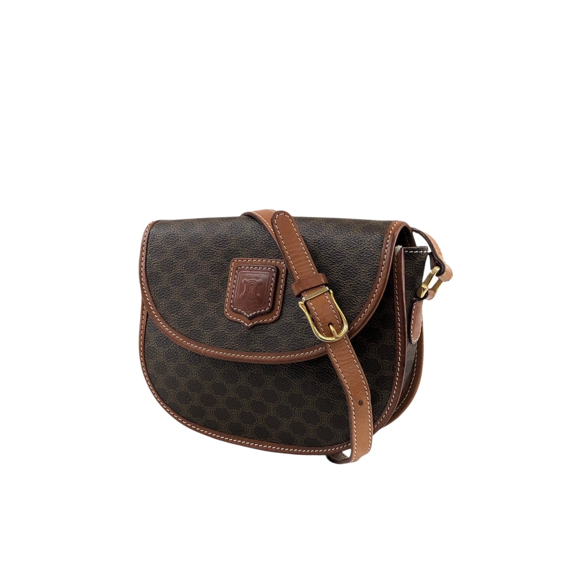 CELINE Round Shoulder bag Brown v54uj5