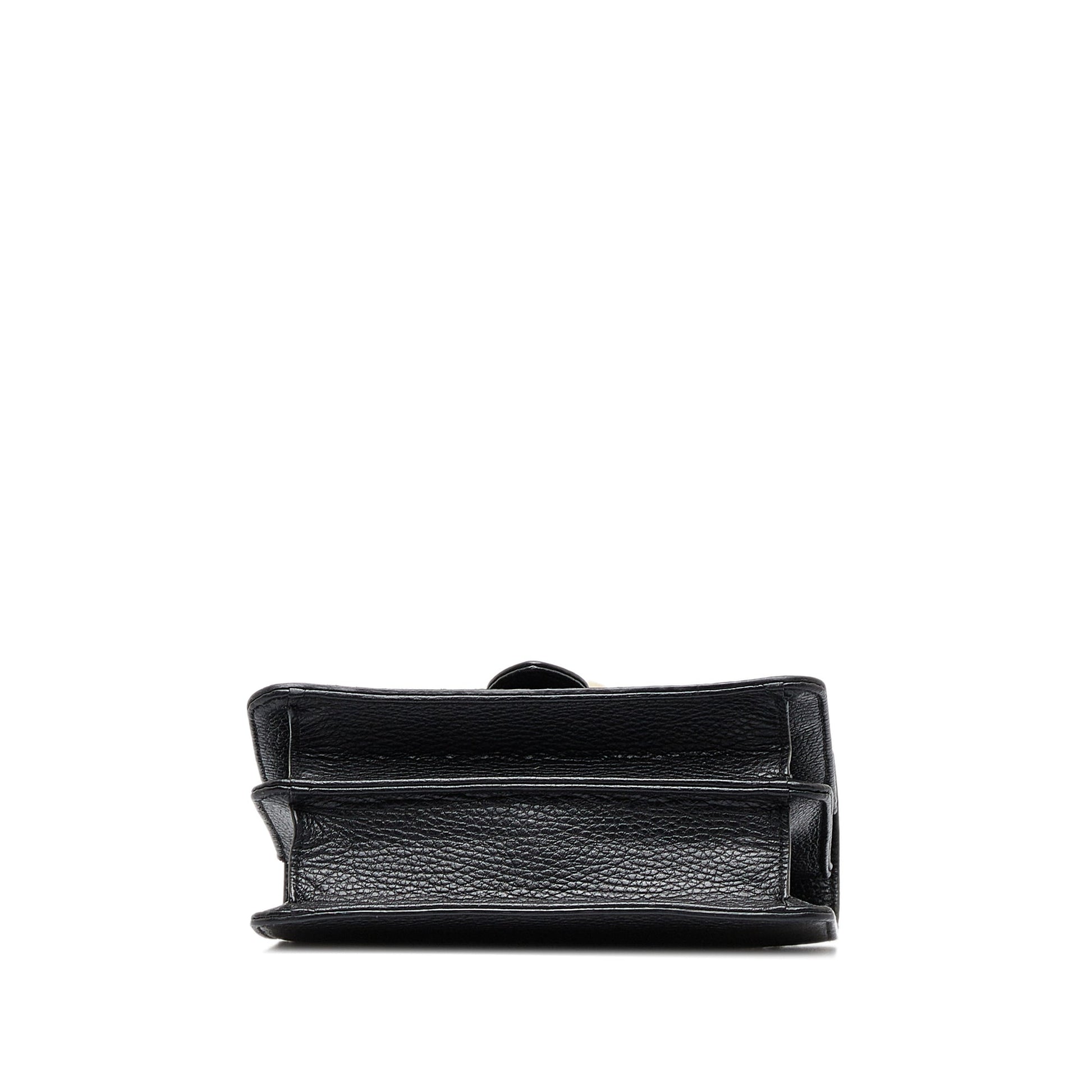 Gucci Interlocking G Black Leather Crossbody
