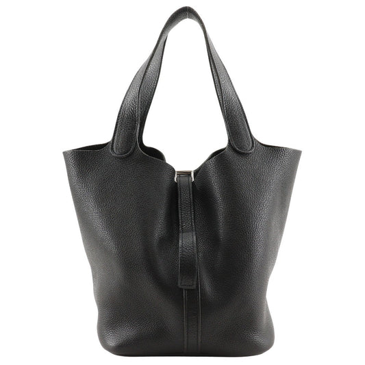 HERMES Handbag Taurillon Clemence black Picotan MM Women