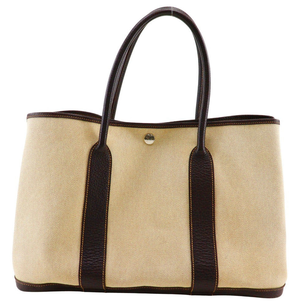 HERMES Tote Bag Tower ash Beige / Brown Garden party PM Women