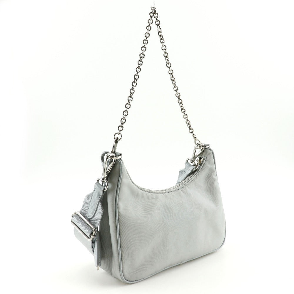 PRADA Shoulder Bag Nylon gray Re-Edition 2005