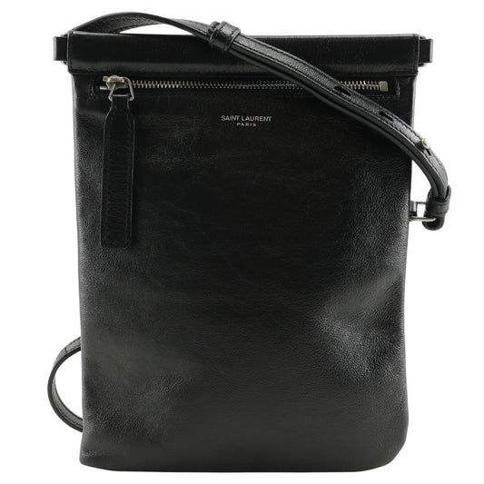 Saint Laurent Paris Sacoche Leather Shoulder Bag