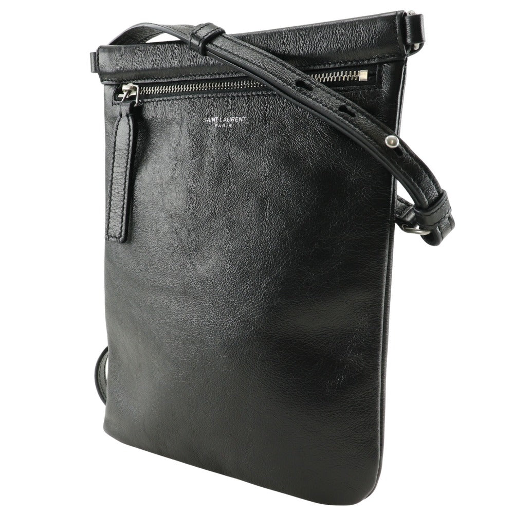 Saint Laurent Paris Sacoche Leather Shoulder Bag