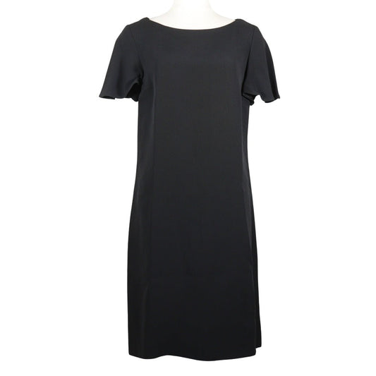 PRADA one piece Rayon black Short sleeve Backhaul Women 38