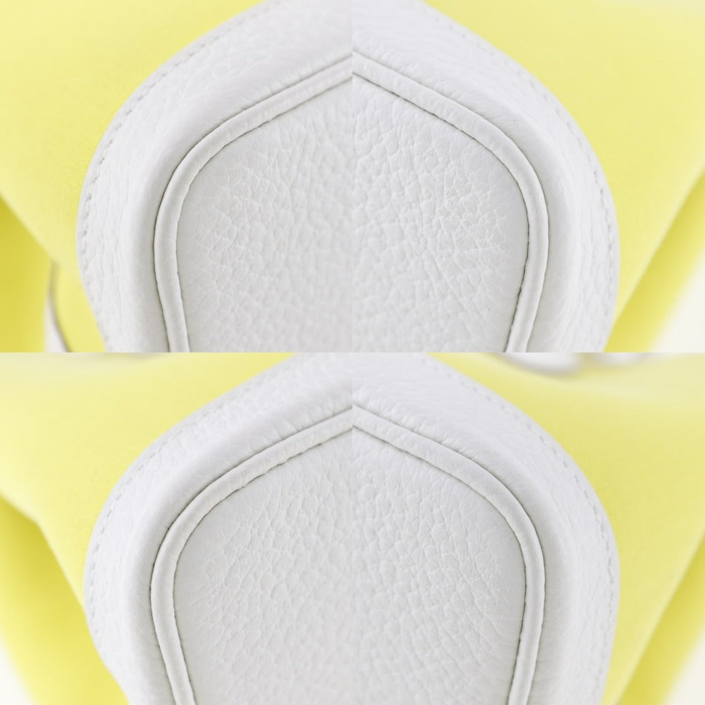 HERMES Handbag Toile Officier, Country yellow Garden party TPM