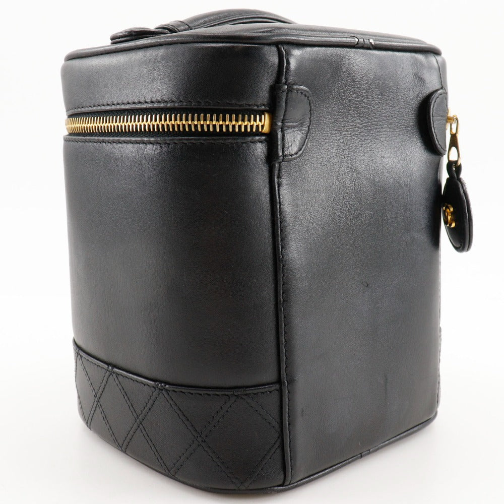 Chanel Vanity Pouch Lambskin Black Classic Flap