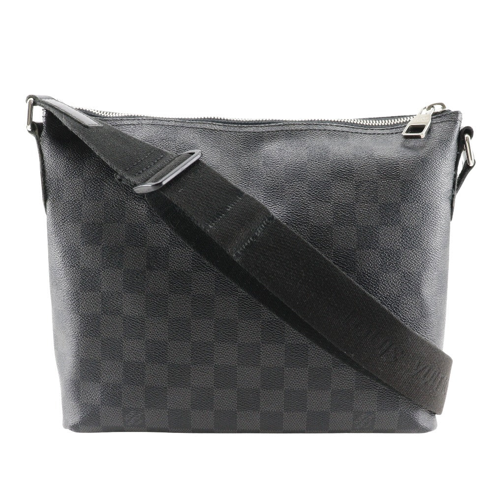 LOUIS VUITTON Shoulder Bag Damier Grafitto Canvas black Mick PM