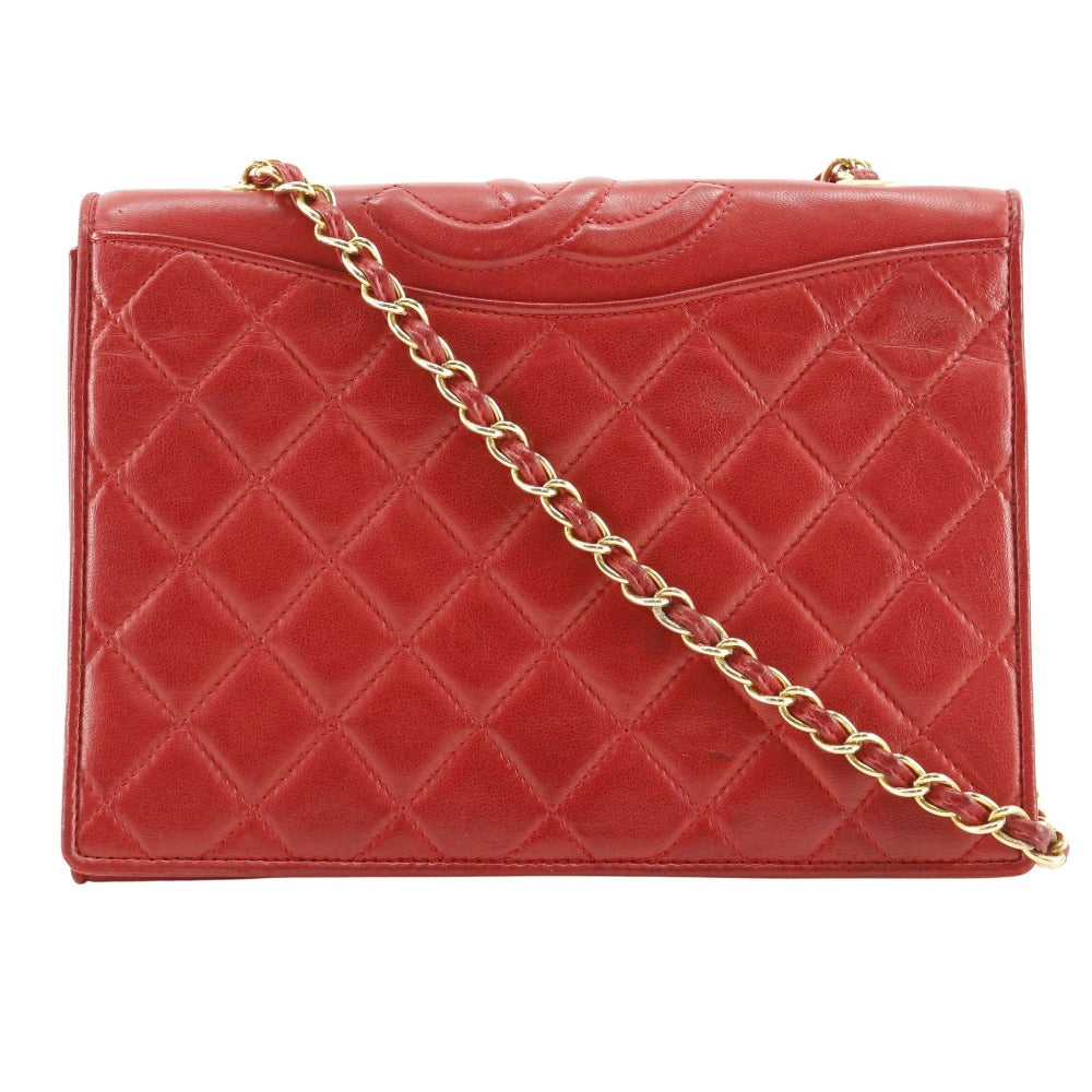 Chanel Lambskin Chain Shoulder Bag Classic Flap