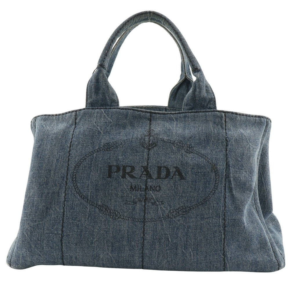 PRADA Handbag denim Blue CanapaL Women