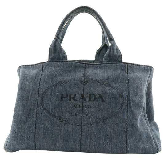 PRADA Handbag denim Blue CanapaL Women