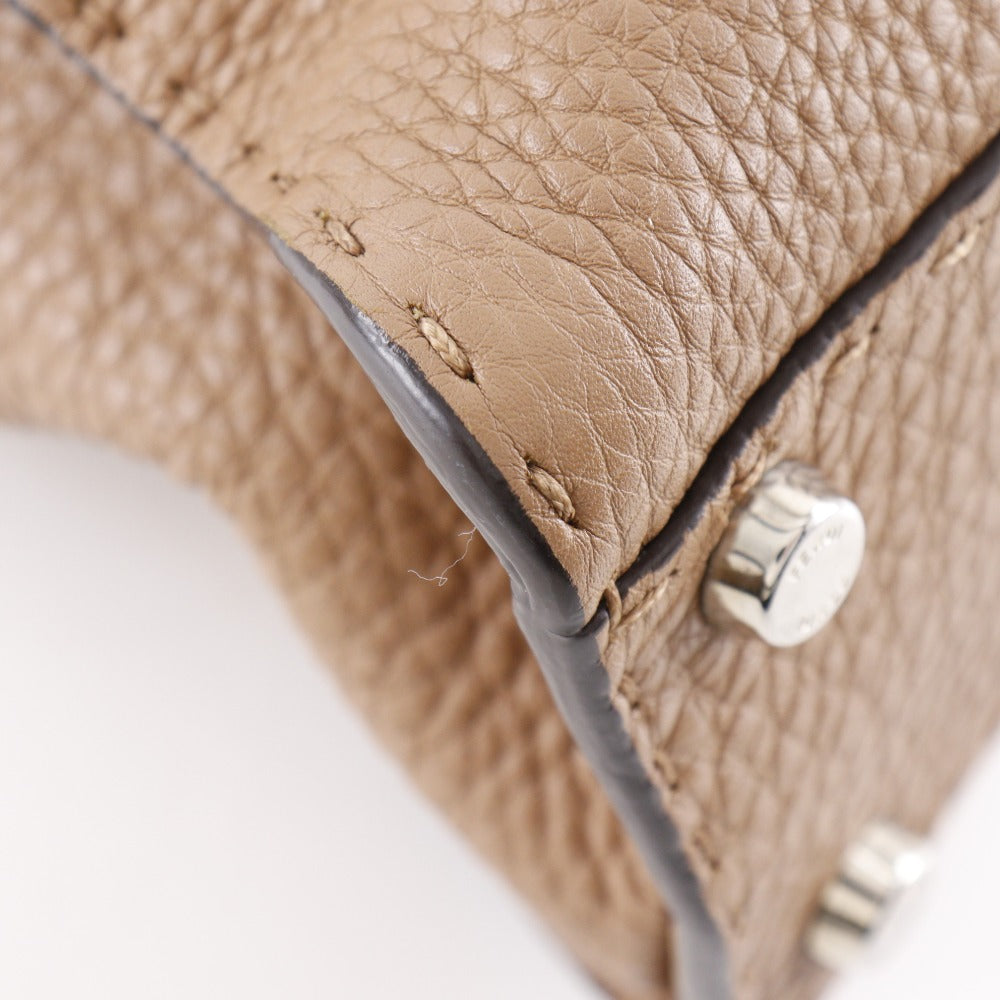 FENDI Handbag 8BN226 leather Brown 2WAYShoulder Celeria Peek-a-boo regular Women