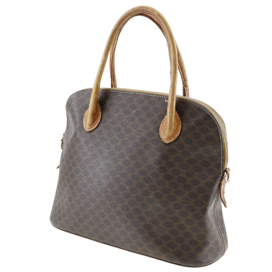 CELINE Handbag PVC Brown Macadam Women