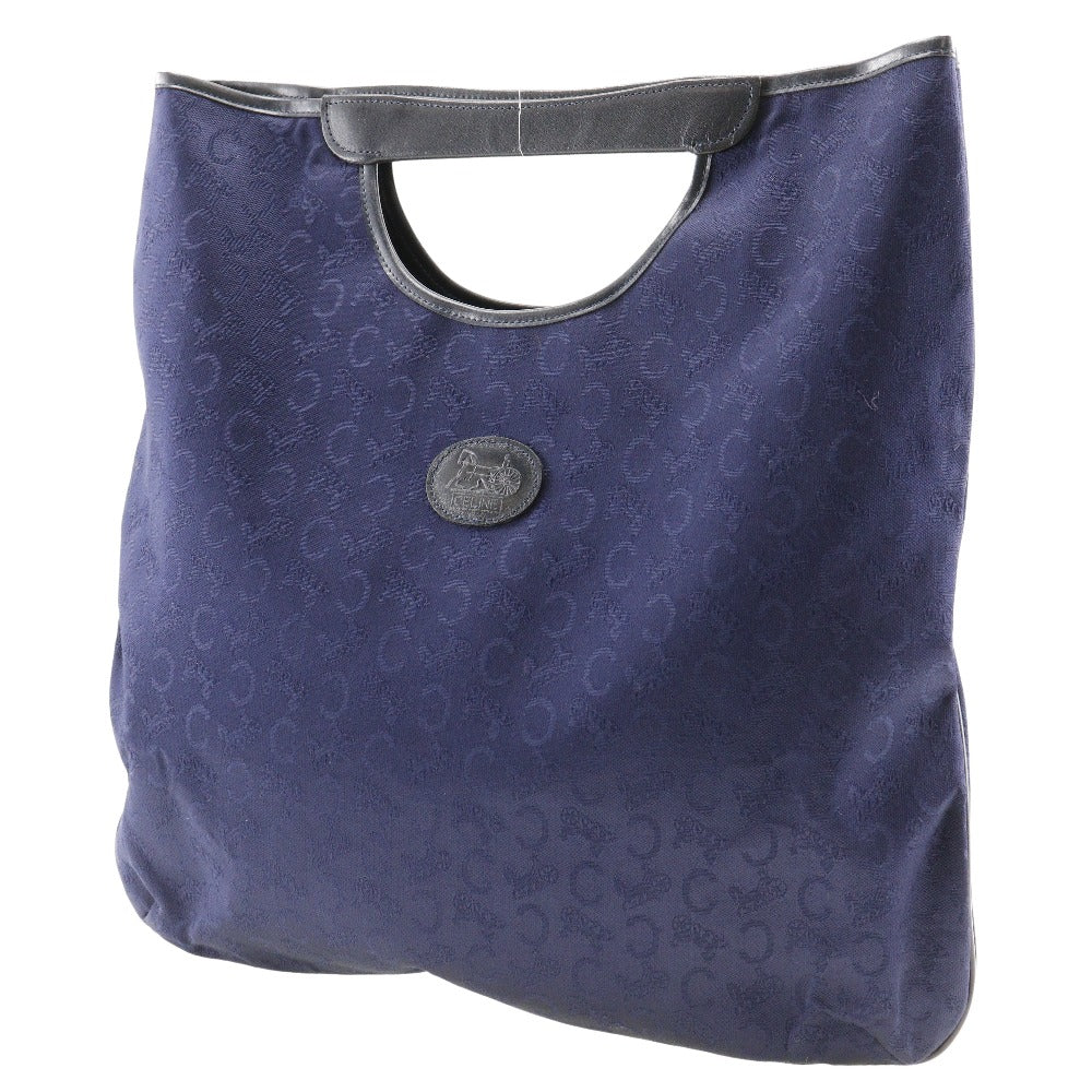 CELINE Handbag leather Navy Women