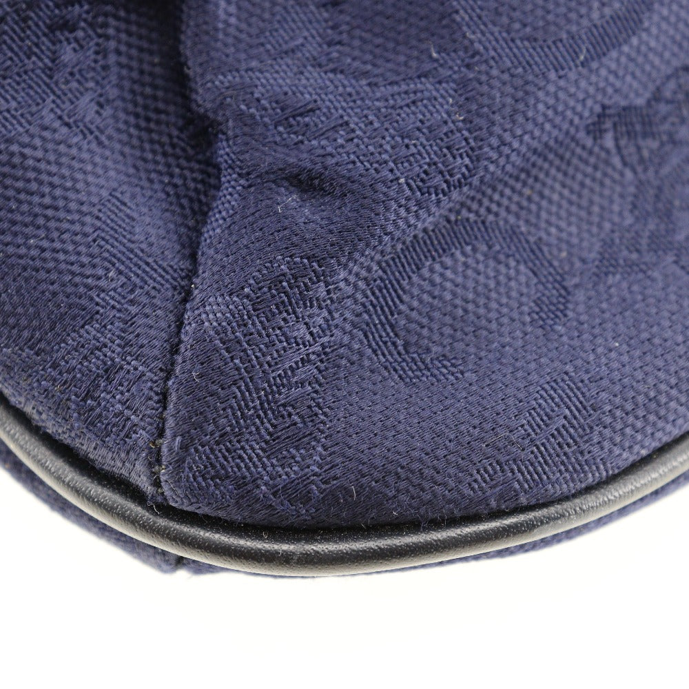CELINE Handbag leather Navy Women