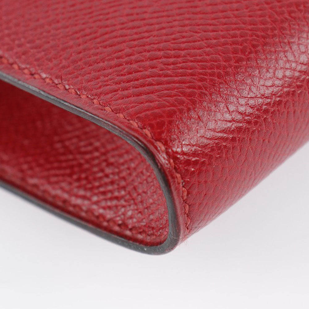HERMES Clutch bag Epsom Red H logo Women