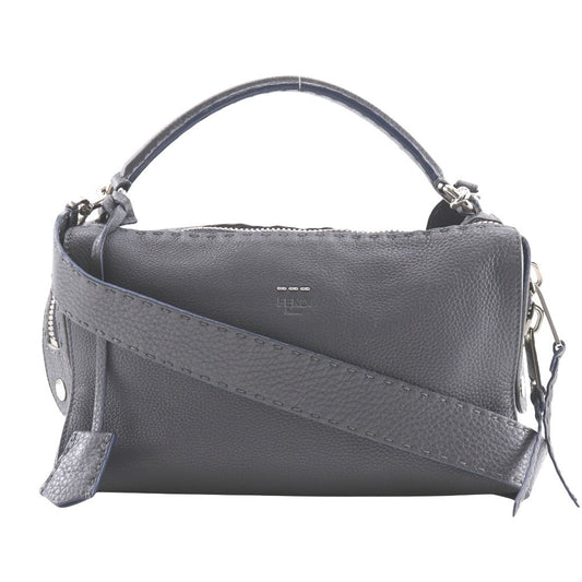 FENDI Handbag 8BL137 Calfskin gray 2WAYShoulder Celeria Ray Women