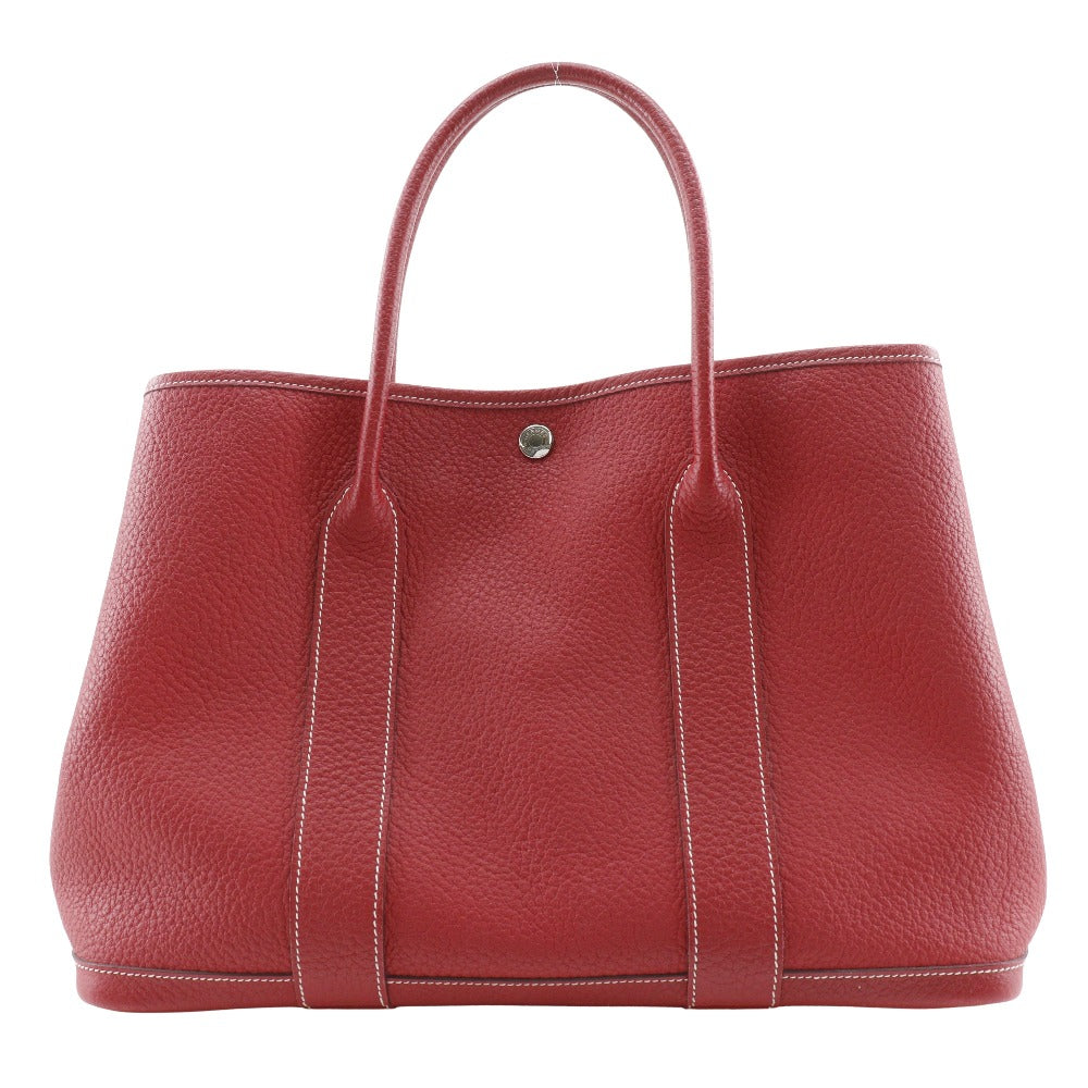 HERMES Tote Bag Negonda Red Garden party PM Women