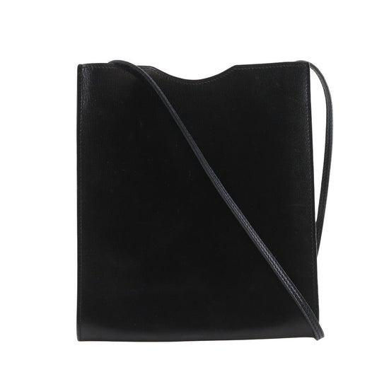 HERMES Shoulder Bag Calfskin black Onimetu unisex(Unisex)