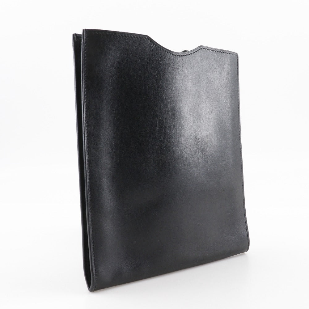 HERMES Shoulder Bag Calfskin black Onimetu unisex(Unisex)