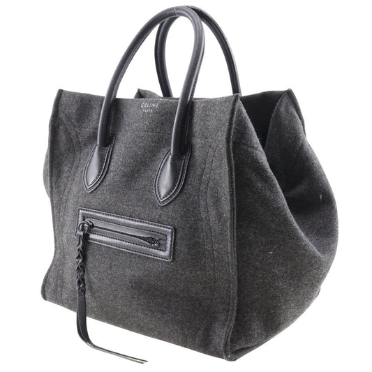 CELINE Tote Bag felt gray Luggage phantom Women