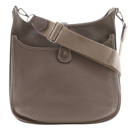HERMES Shoulder Bag Taurillon Clemence Brown Evelyn Evelyn 3 GM Women