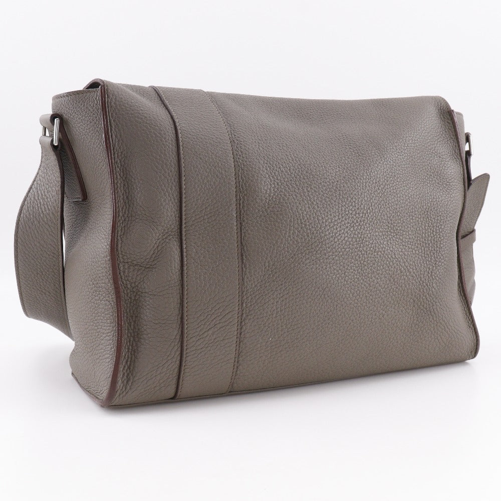 HERMES Shoulder Bag Taurillon Clemence Brown Sac Alfred 35 mens
