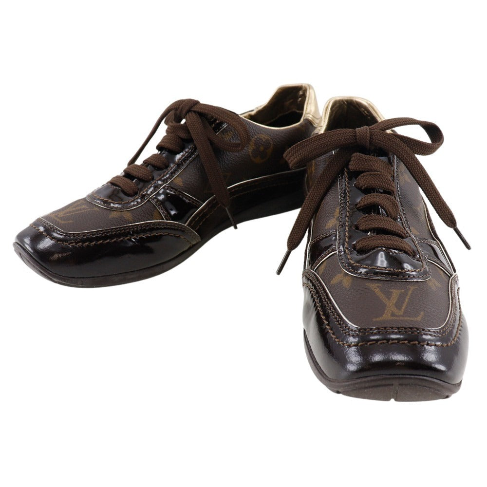 LOUIS VUITTON sneakers Monogram canvas Brown Women 36