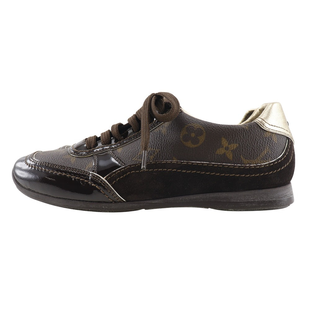 LOUIS VUITTON sneakers Monogram canvas Brown Women 36
