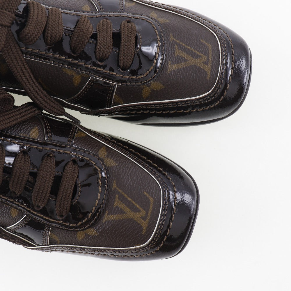 LOUIS VUITTON sneakers Monogram canvas Brown Women 36